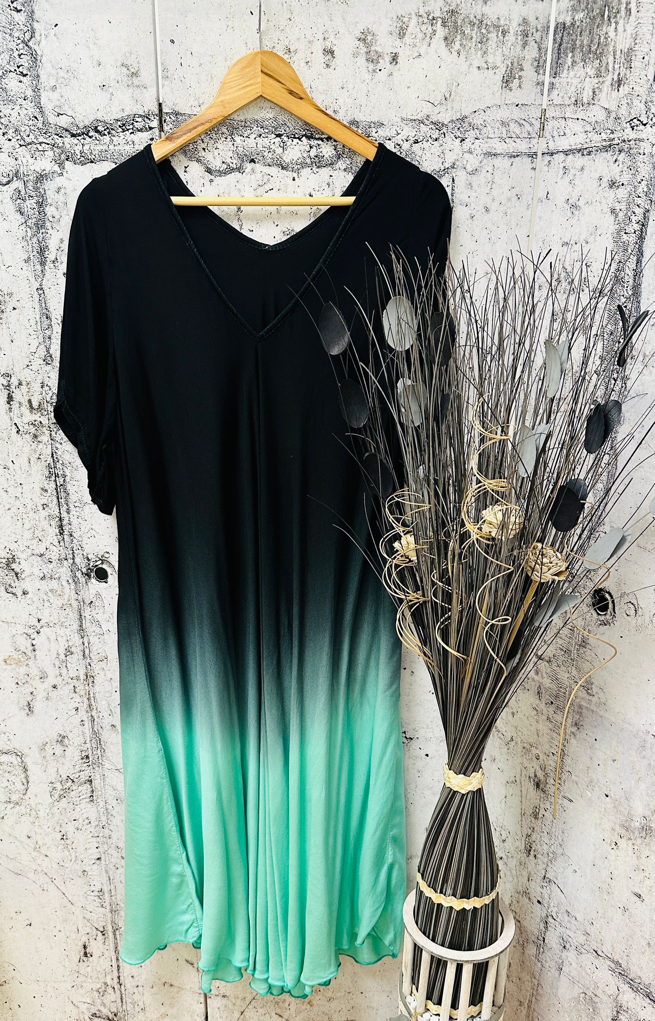 Gr. 54 - 58 Kleid mit Farbverlauf (versch. Farben)