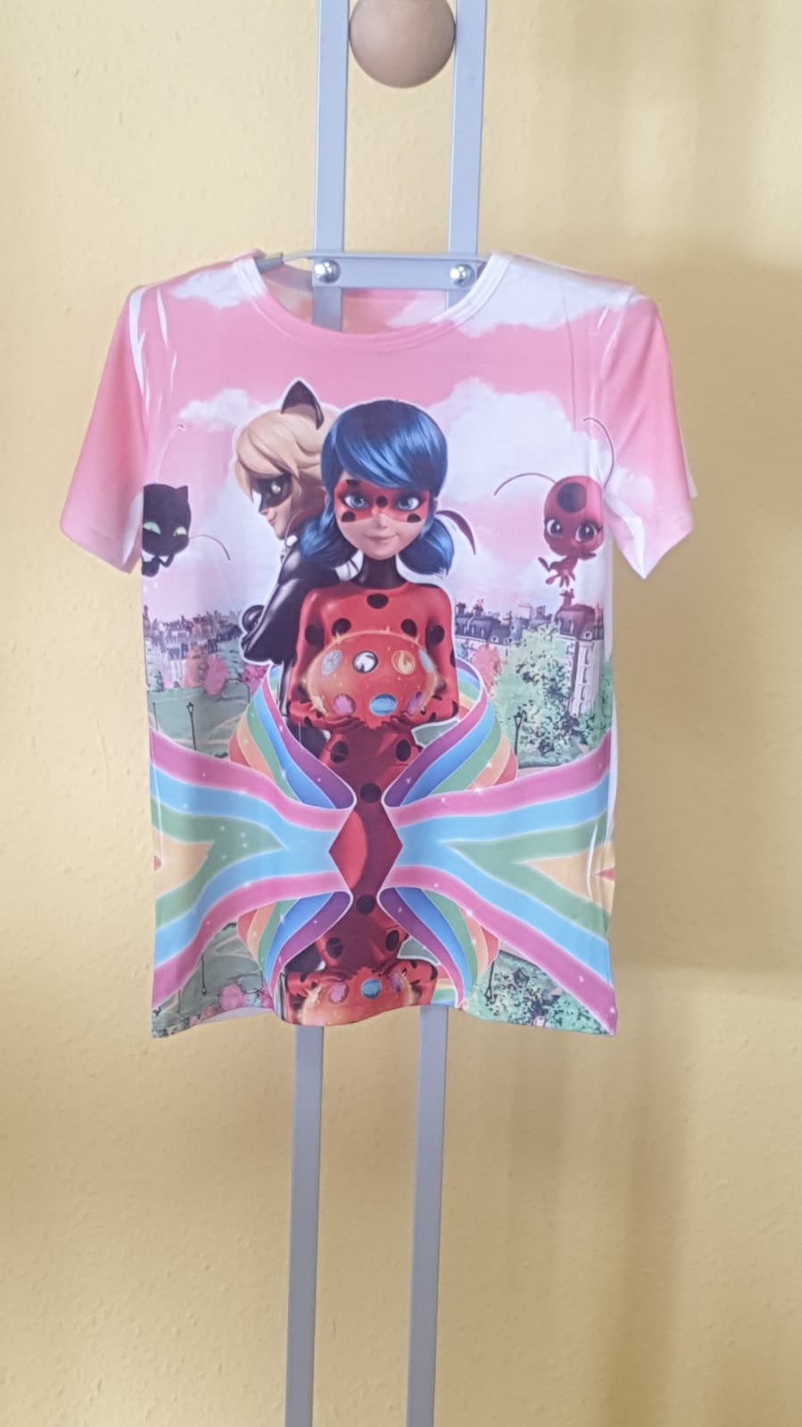 T-Shirt Ladybug Rosa