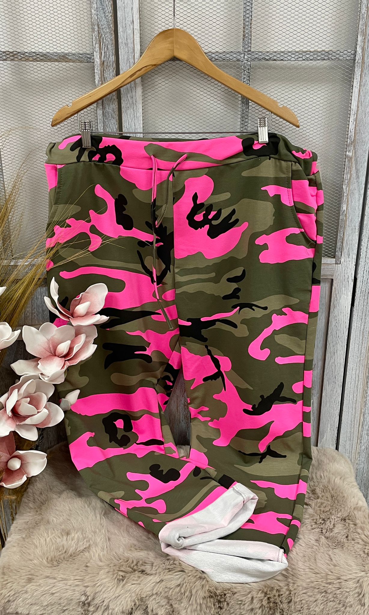 Gr. 48 - 54/56 Camouflage Stoffhose