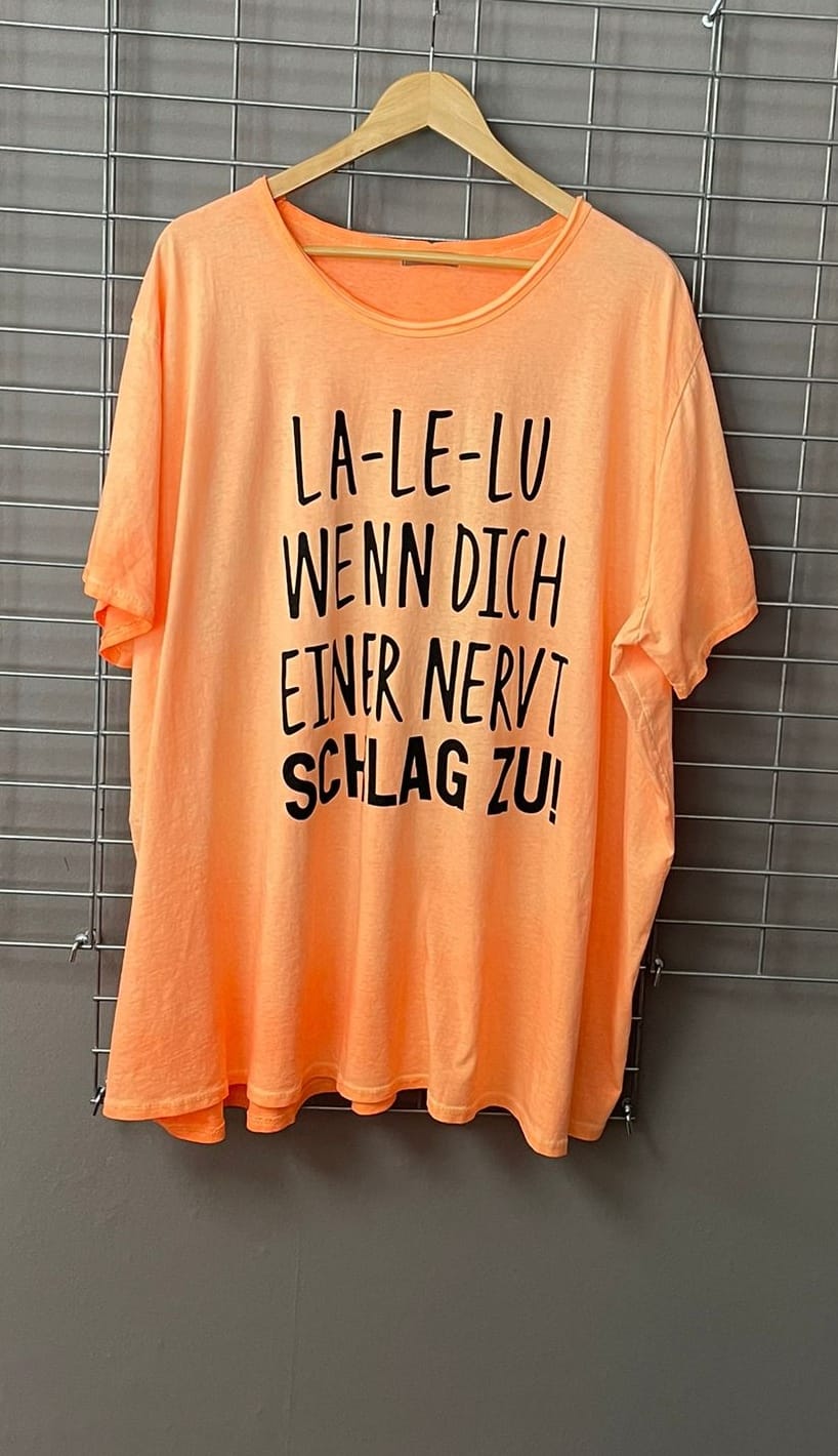 Gr. 50 - 54 T-Shirt "La Le Lu"