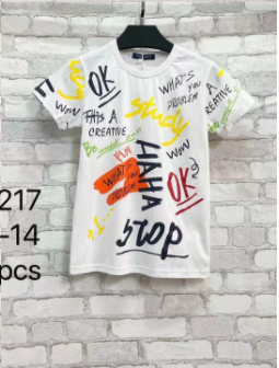 T-Shirt OK Stop Weiß