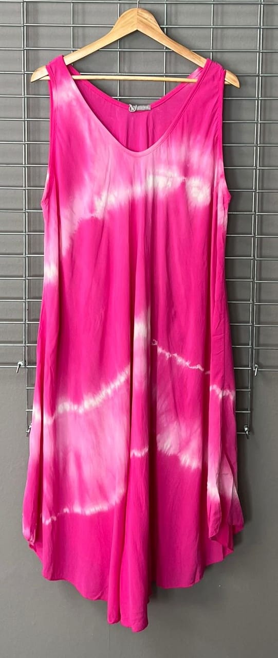 Gr. 50 - 56 Batik Kleid