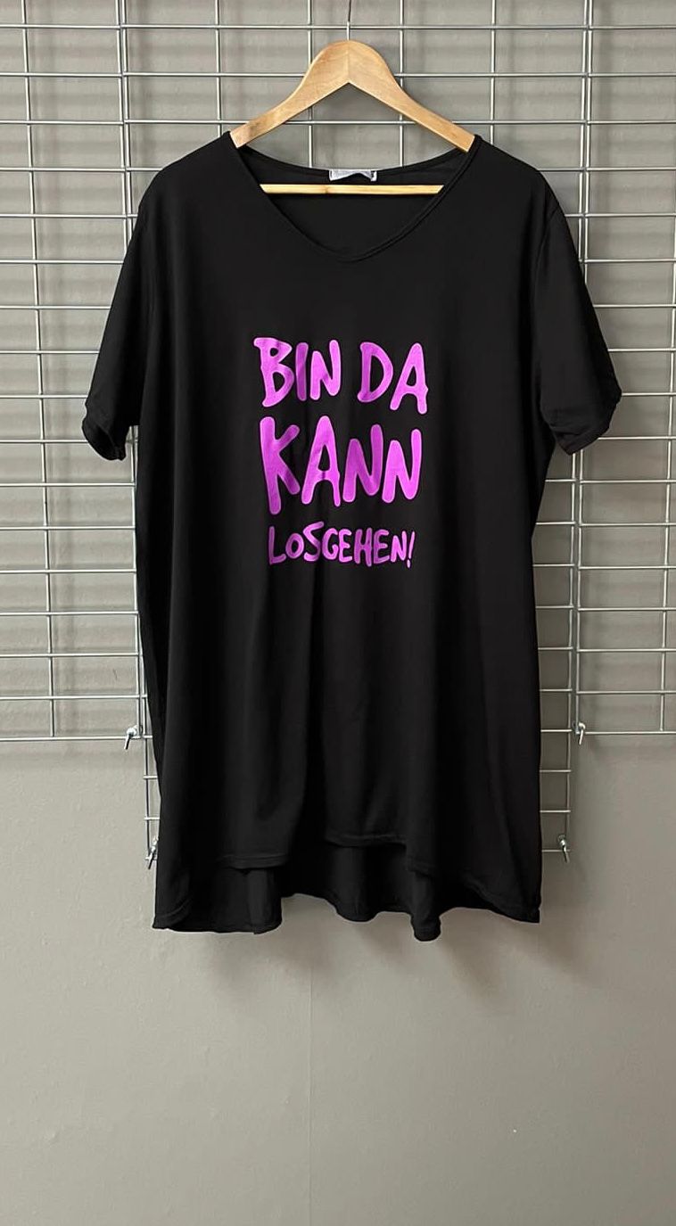 Gr. 46 - 52 T-Shirt "Bin Da kann los gehen"
