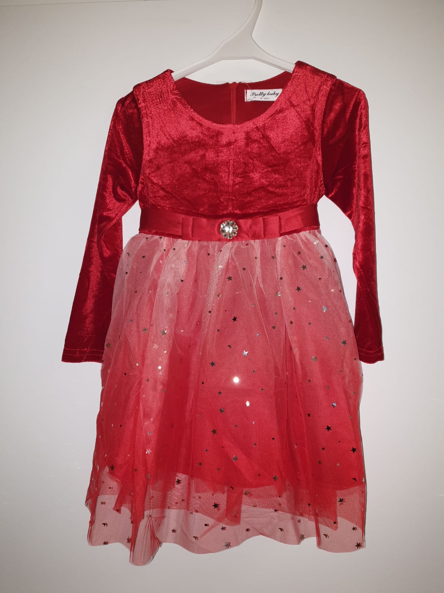 Kleid Rot mit Tüllrock